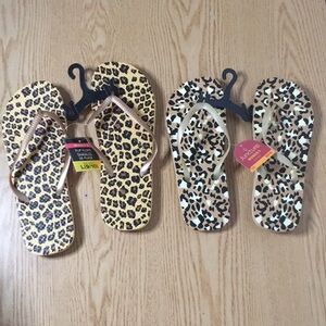 Free with Bundle Only New Womens Flip flops Animal Print choose size sm5-6 L9-10